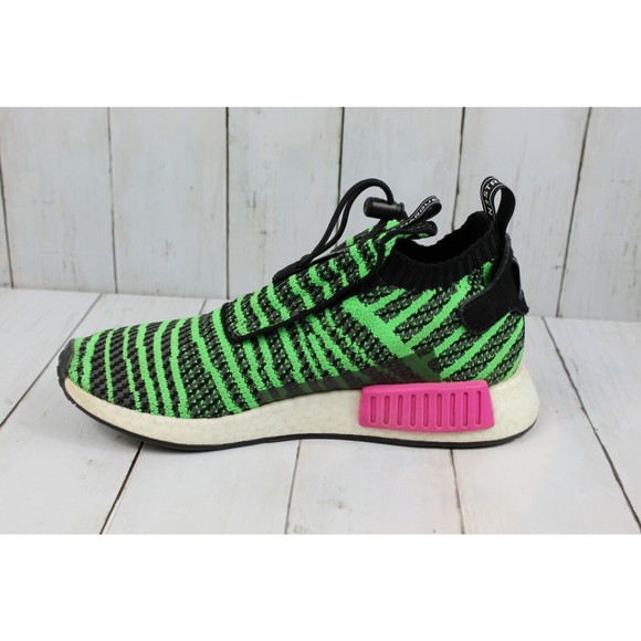 Adidas Originals NMD TS1 Primeknit Men\'s 9 Watermelon Green Knit Sneakers main image 10